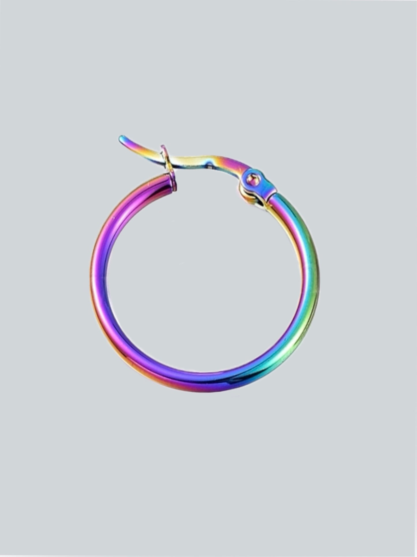 Orecchino ad Anello Singolo Multicolore