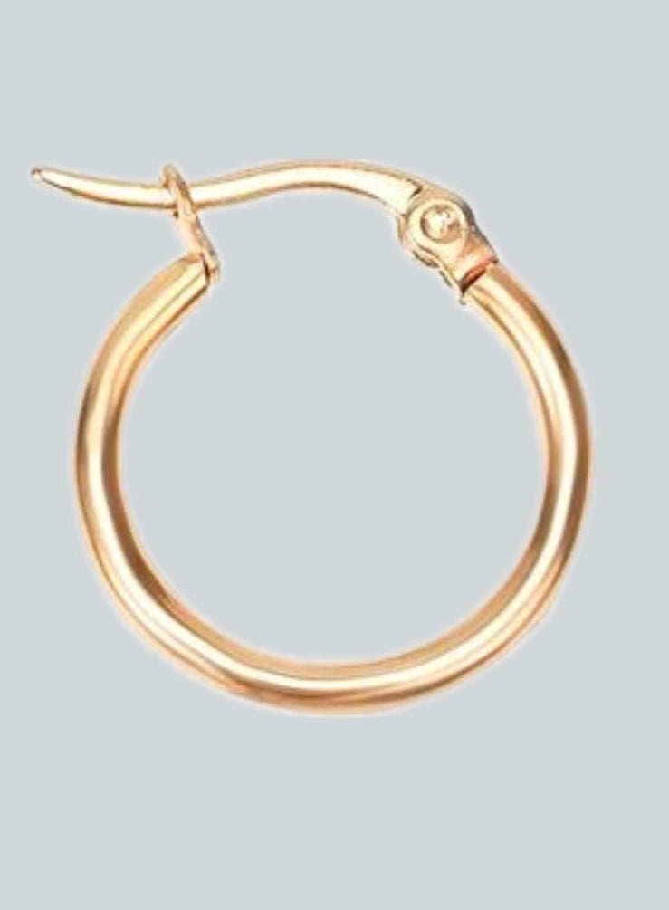 Orecchino ad Anello Singolo Color Oro