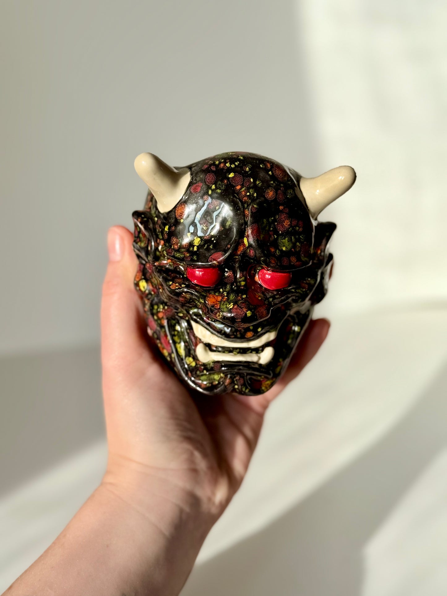 Bicchiere Maschera Oni