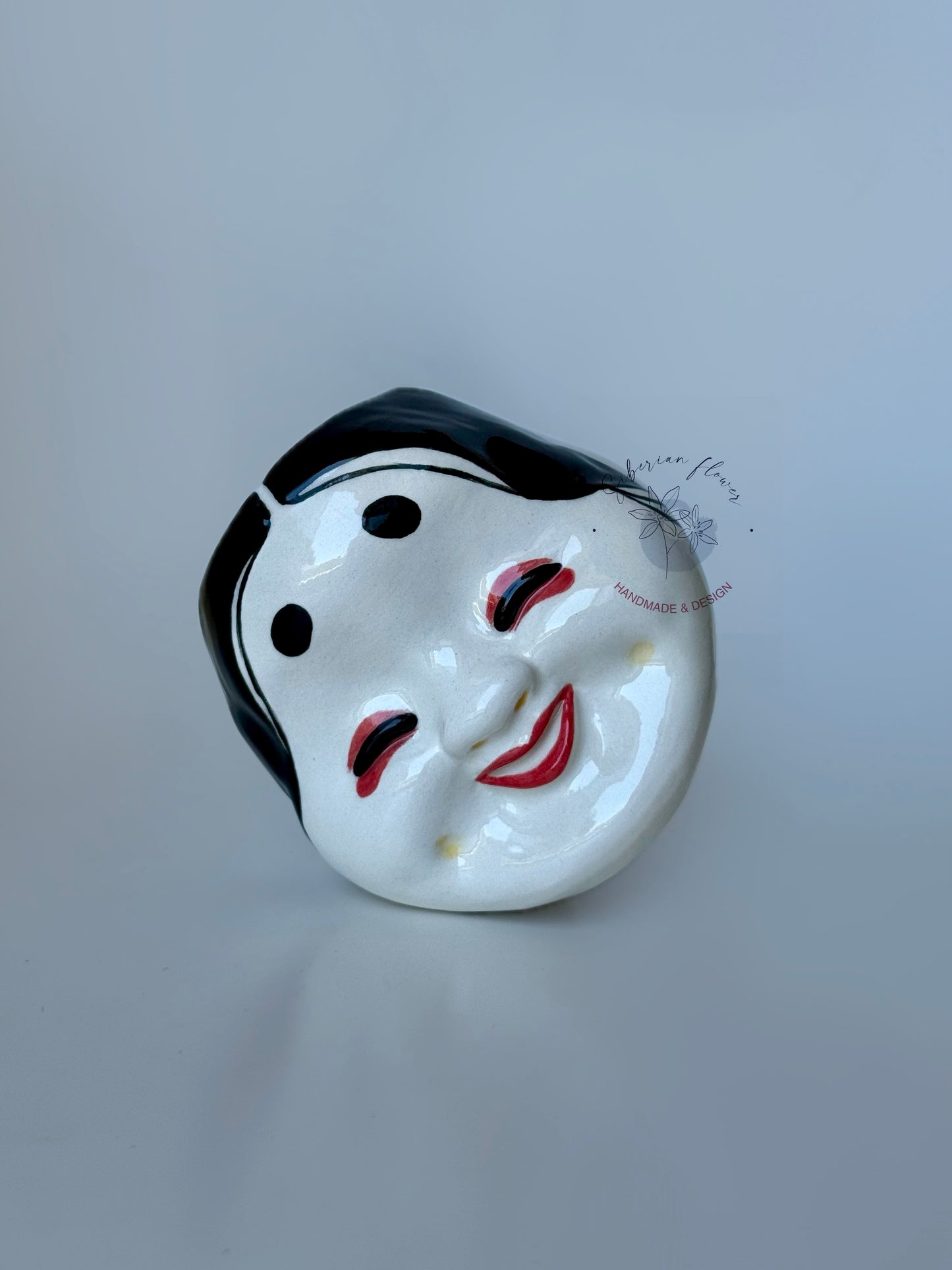 Bicchiere Maschera Okame