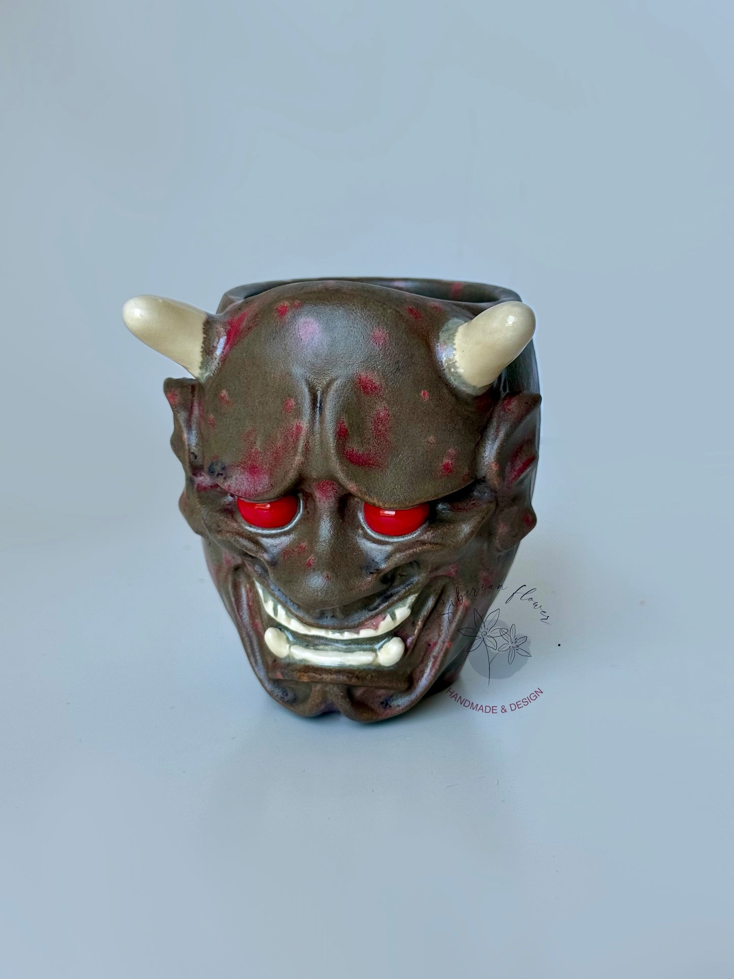 Bicchiere Maschera Oni