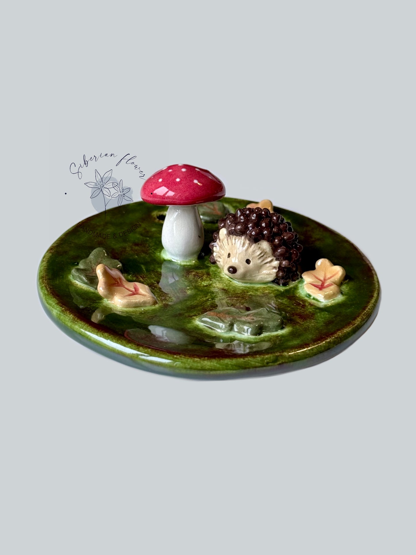 Piattino Portagioie Bruciaincenso con Riccio