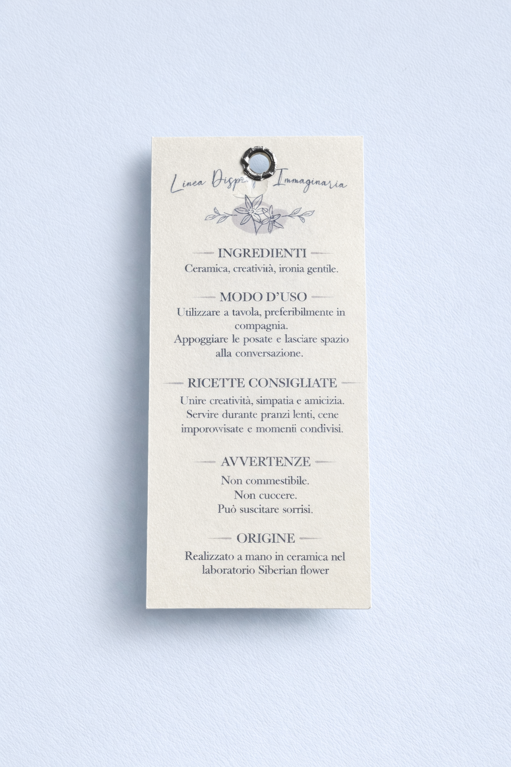 Poggiaposate Rigatone in Ceramica Artigianale