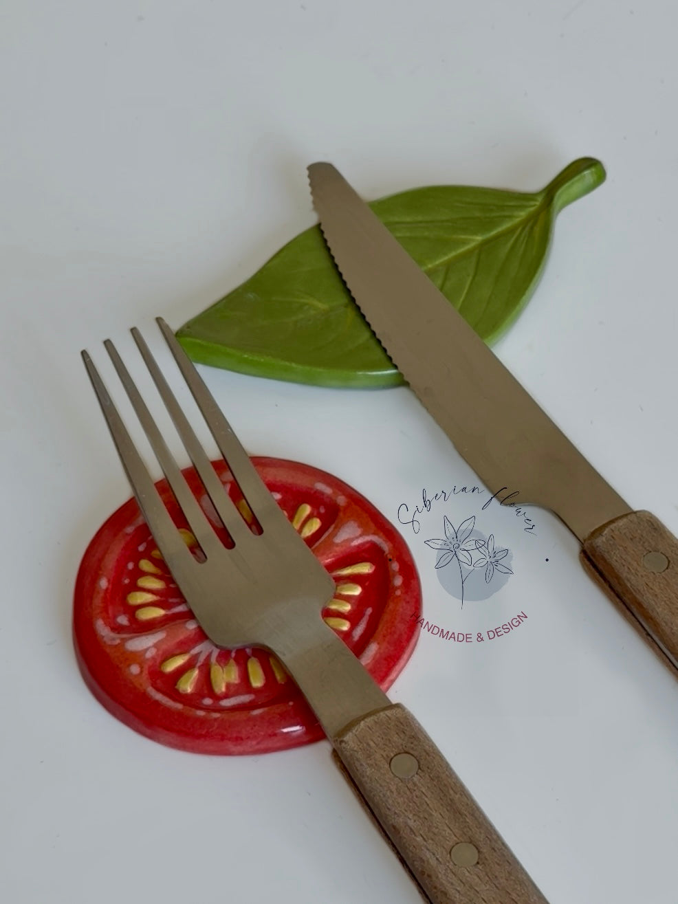 Poggiaposate Pomodoro e Basilico