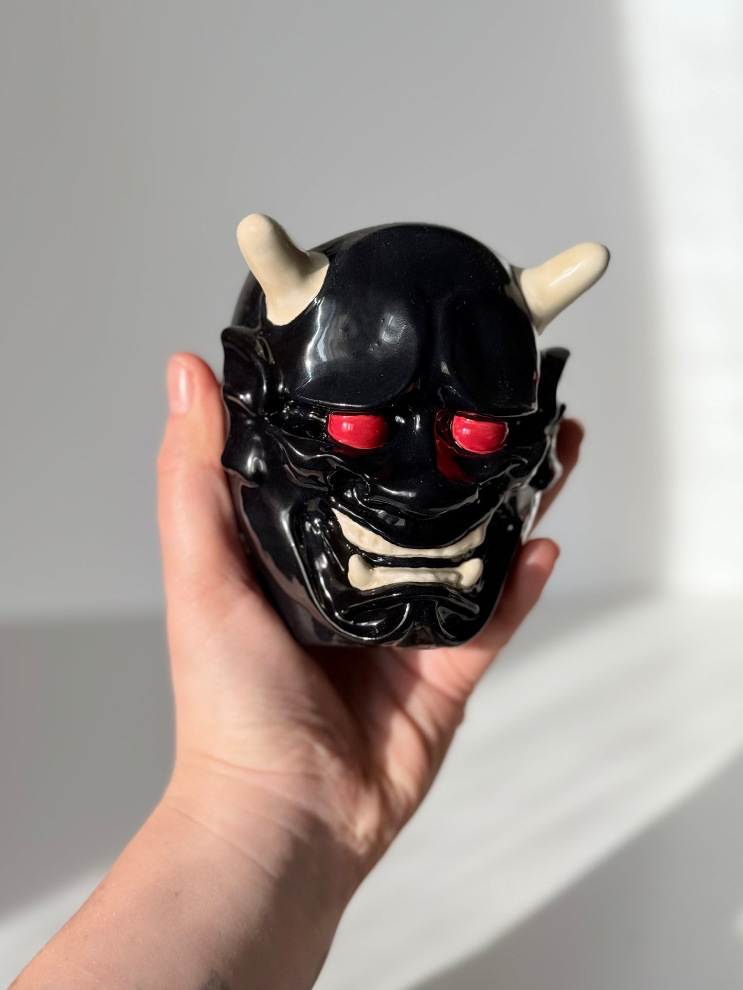 Bicchiere Maschera Oni