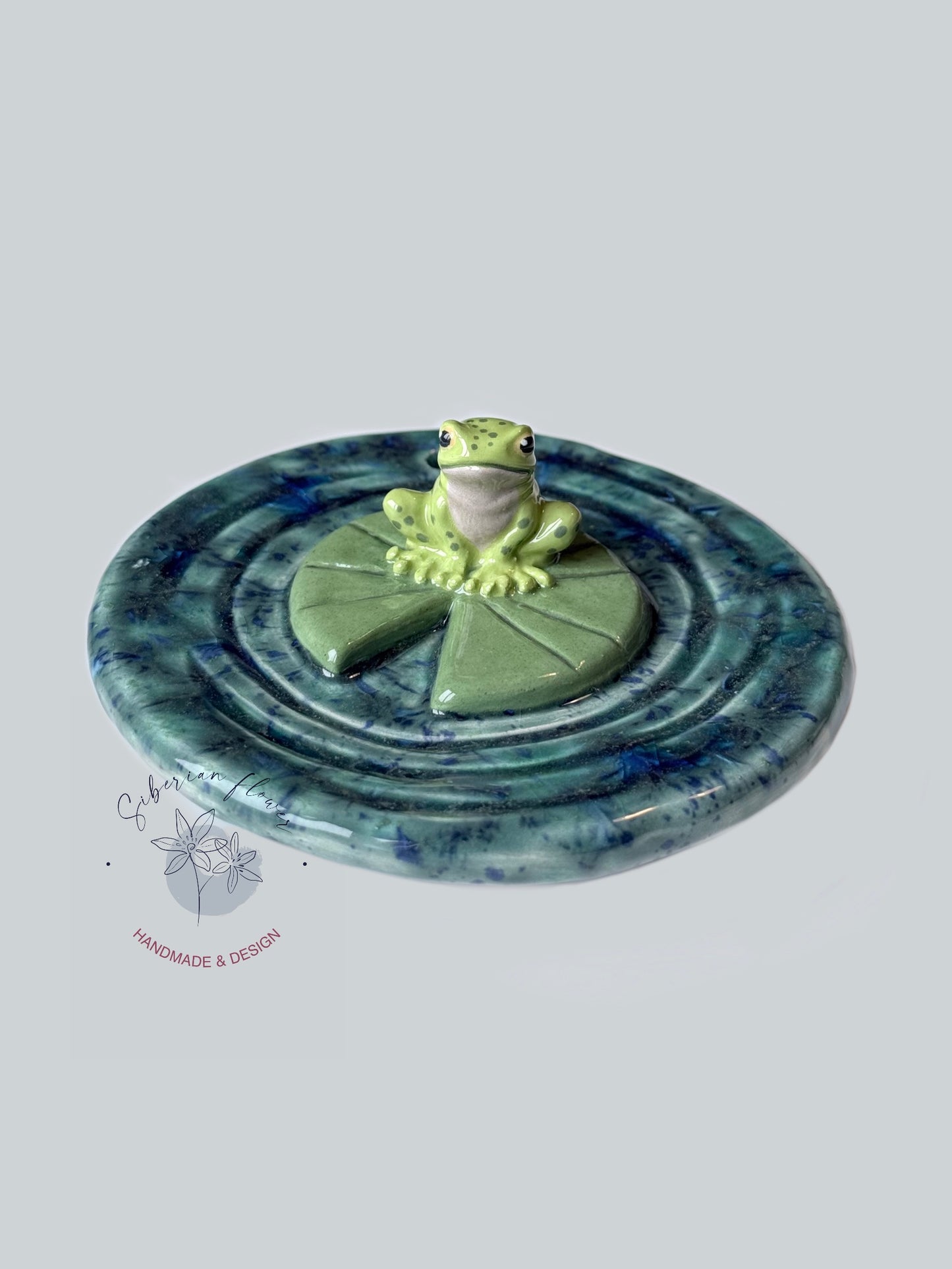 Pattino Portagioie Bruciaincenso con Rana