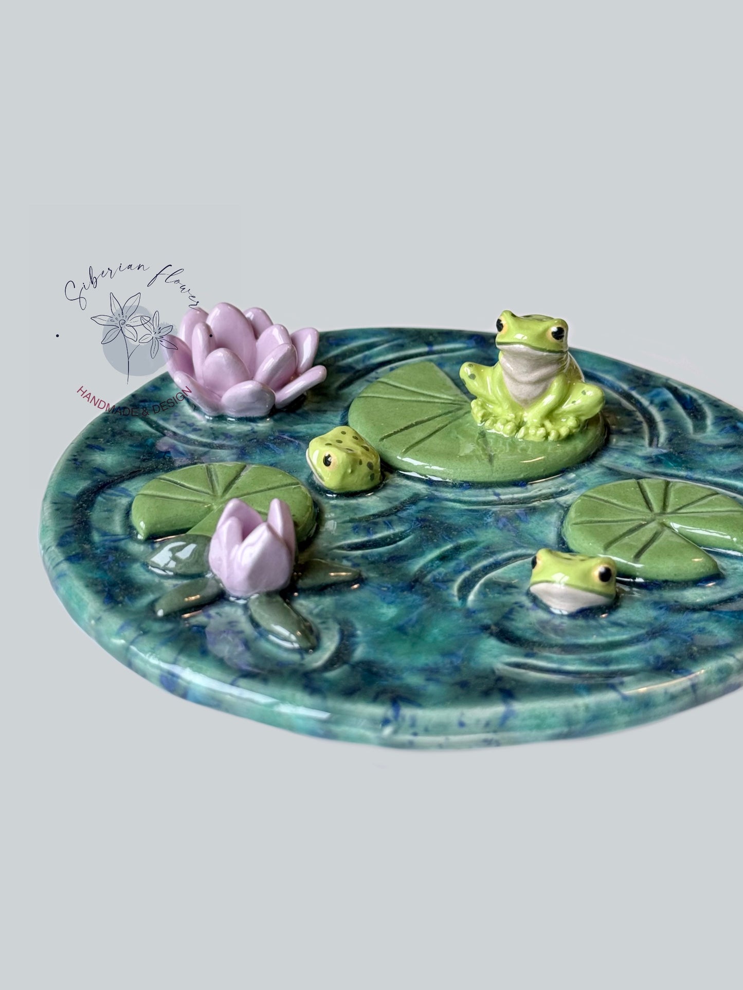 Pattino Portagioie Bruciaincenso con Rane