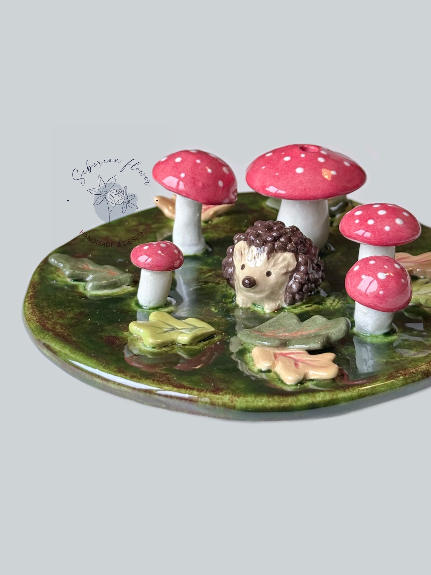 Piattino Portagioie Bruciaincenso con Riccio