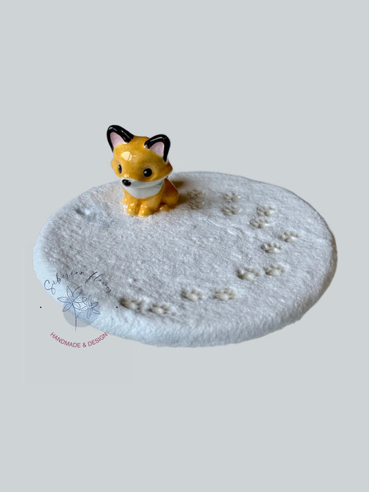 Piattino Portagioie Bruciaincenso con Volpe