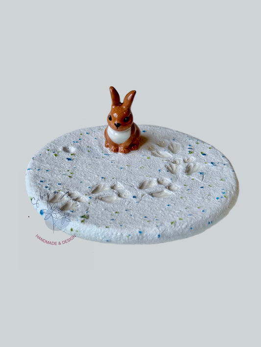 Piattino Portagioie Bruciaincenso con Coniglietto