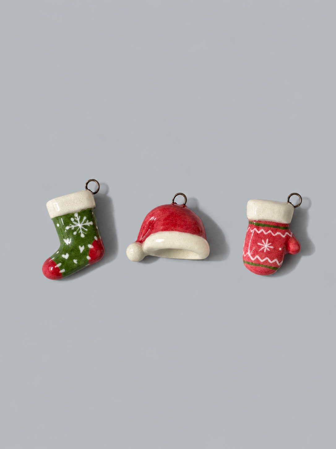 PREORDER Combo Ciondoli Cappello, Calza e Guanto di Natale